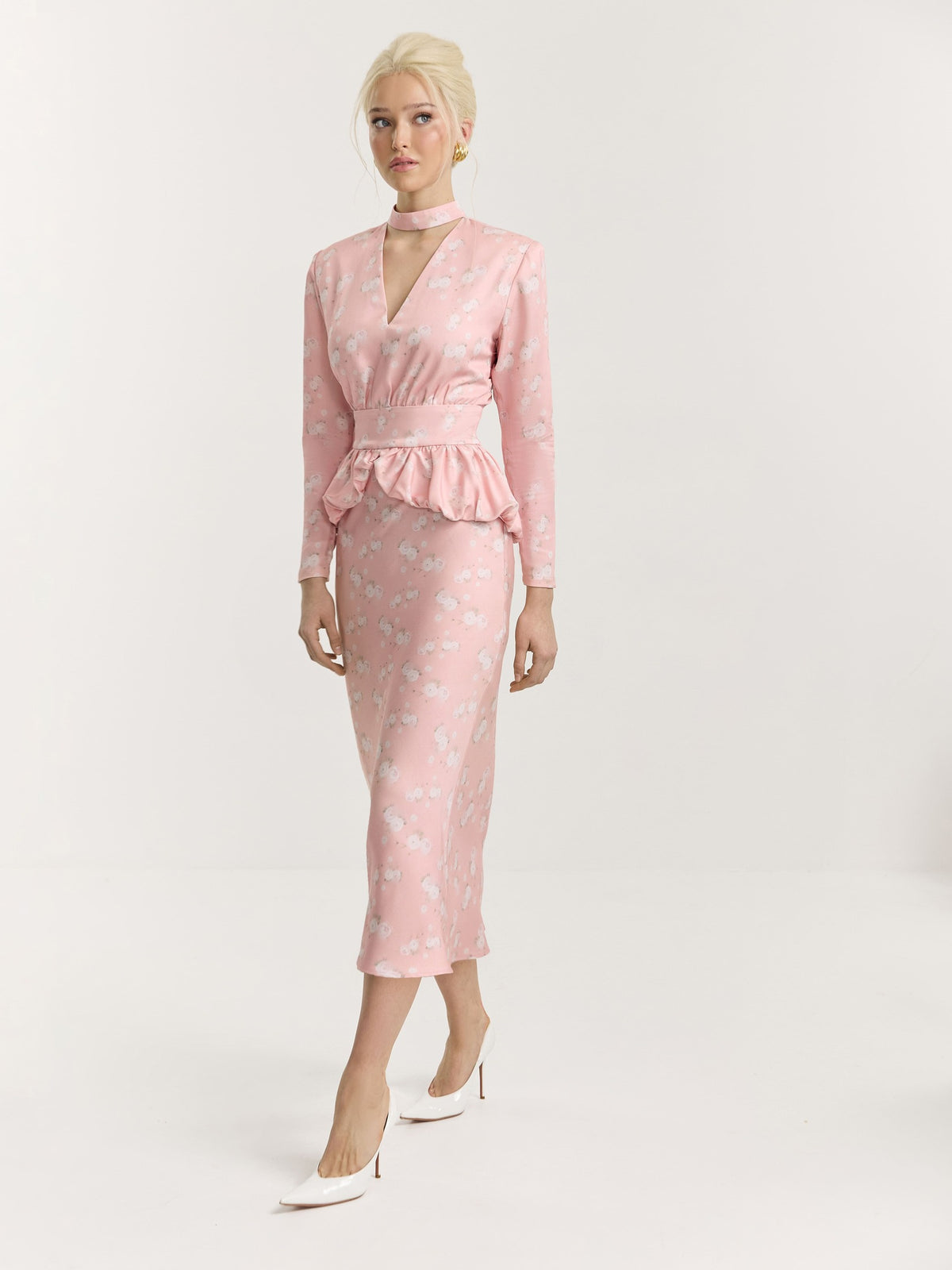 Spring Flower Midi Dress