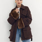 Parka with natural fur trim Como