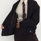 Insulated jacket made of genuine suede