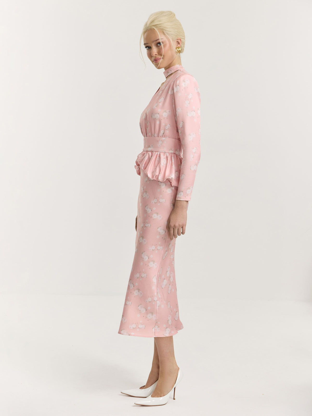 Spring Flower Midi Dress