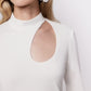 Longsleeve with shaped neckline