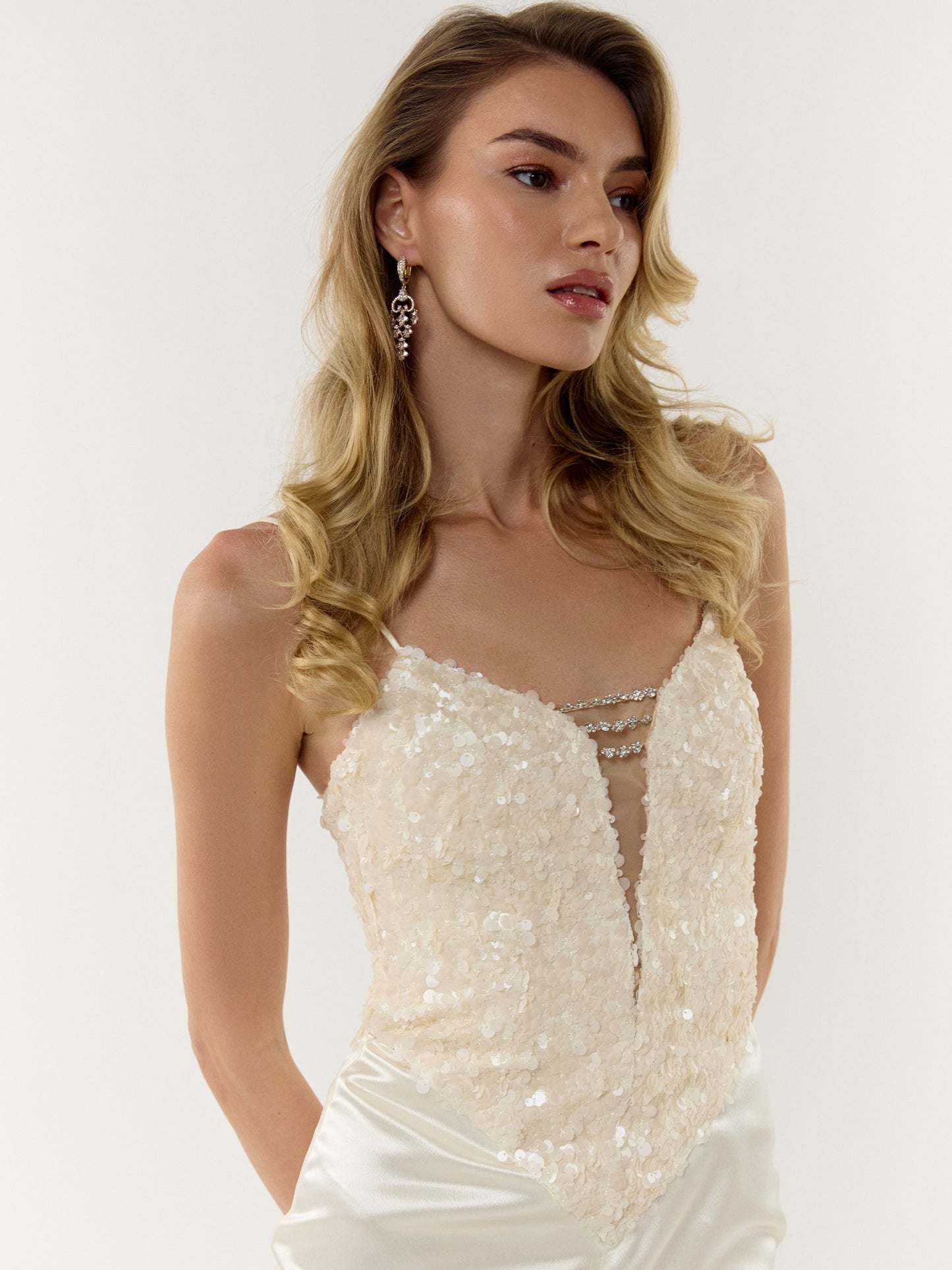 Maxi dress with sequins Carat