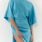Maxi dress with Blue Lagoon Sleeves