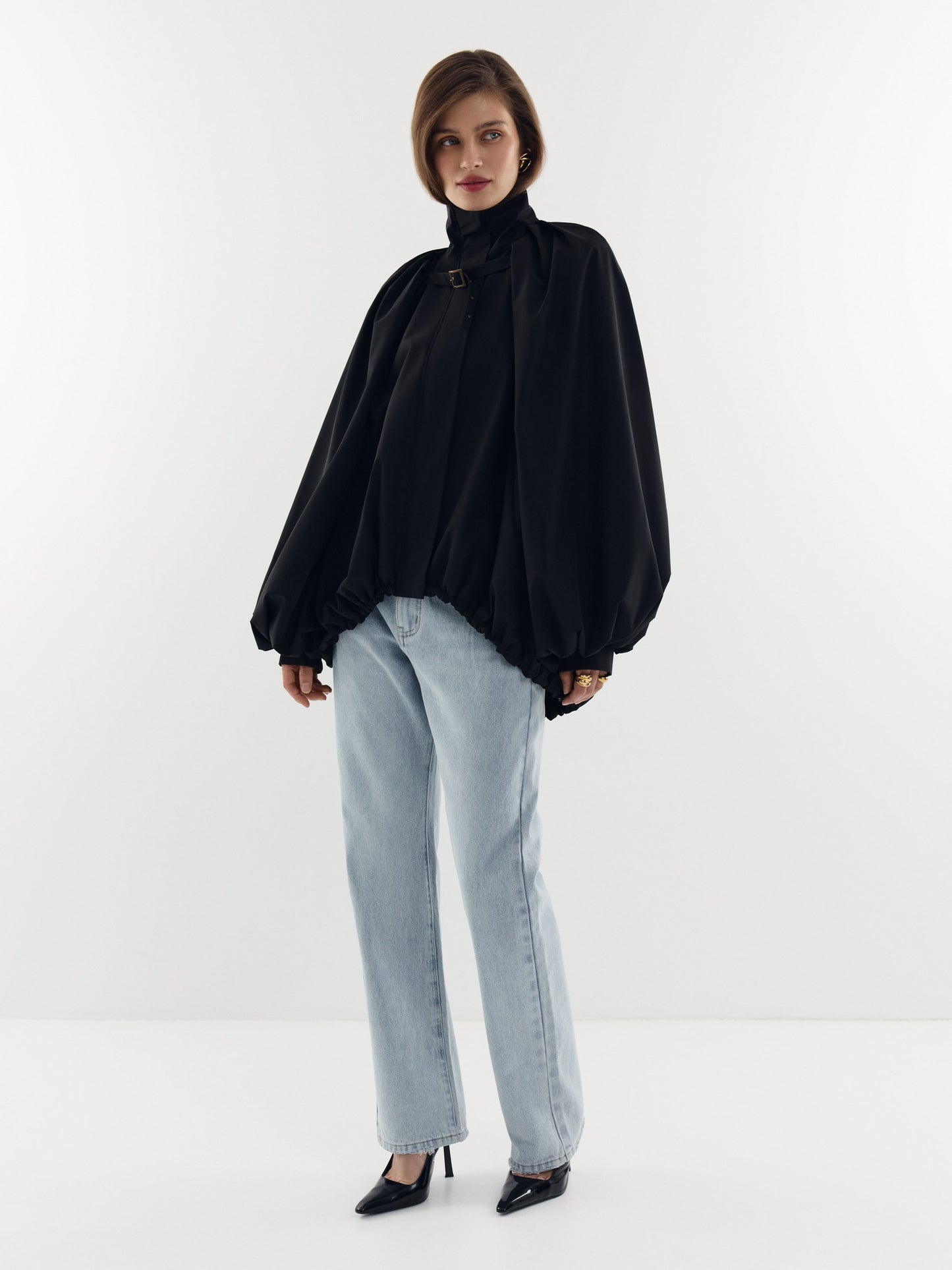 Nude Story x Goucha Voluminous Nylon Bomber