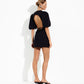 Italian cotton open back dress