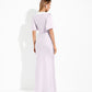 Maxi dress with lace trim