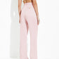 Straight cut trousers made of Italian linen