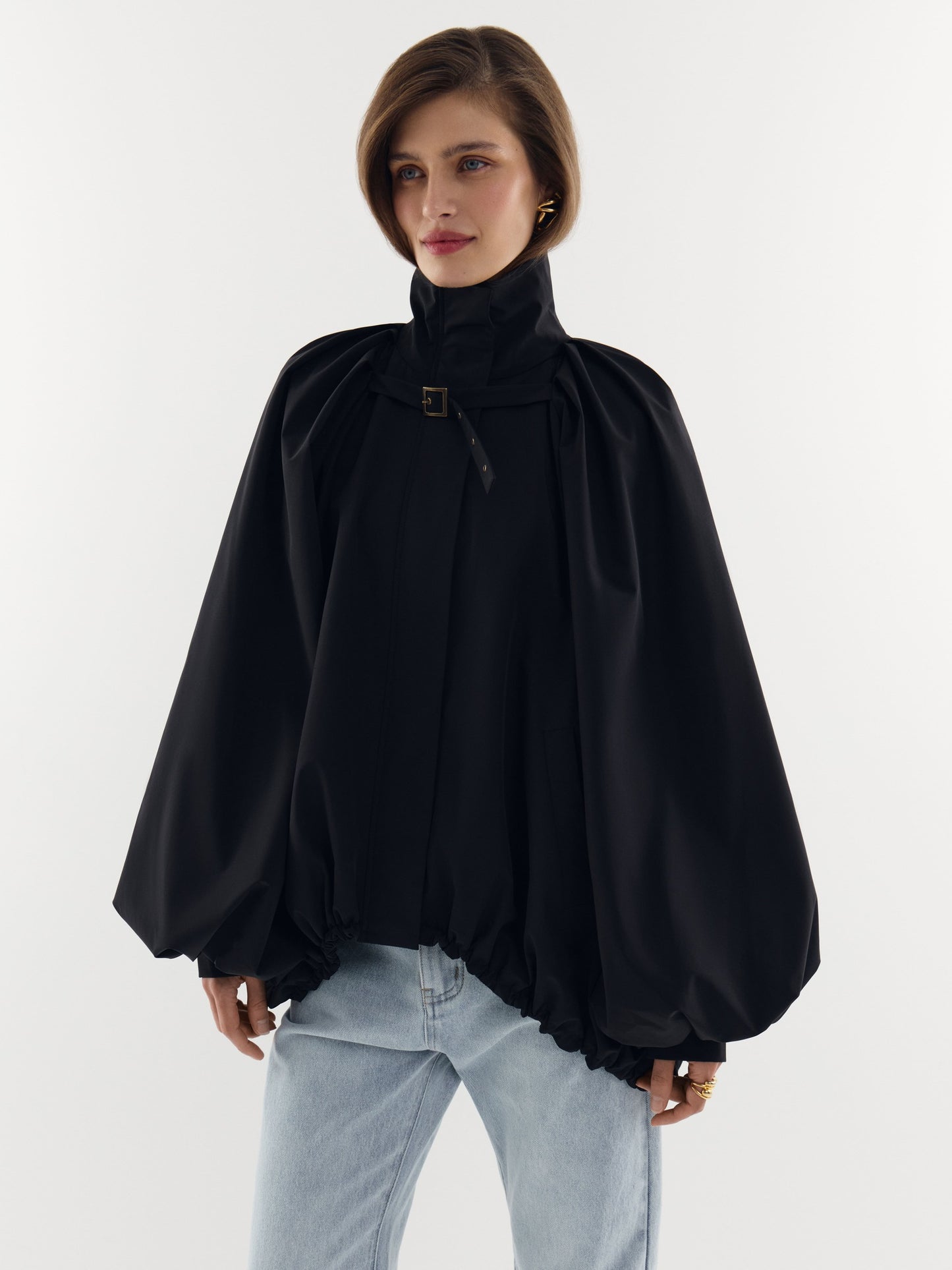 Nude Story x Goucha Voluminous Nylon Bomber