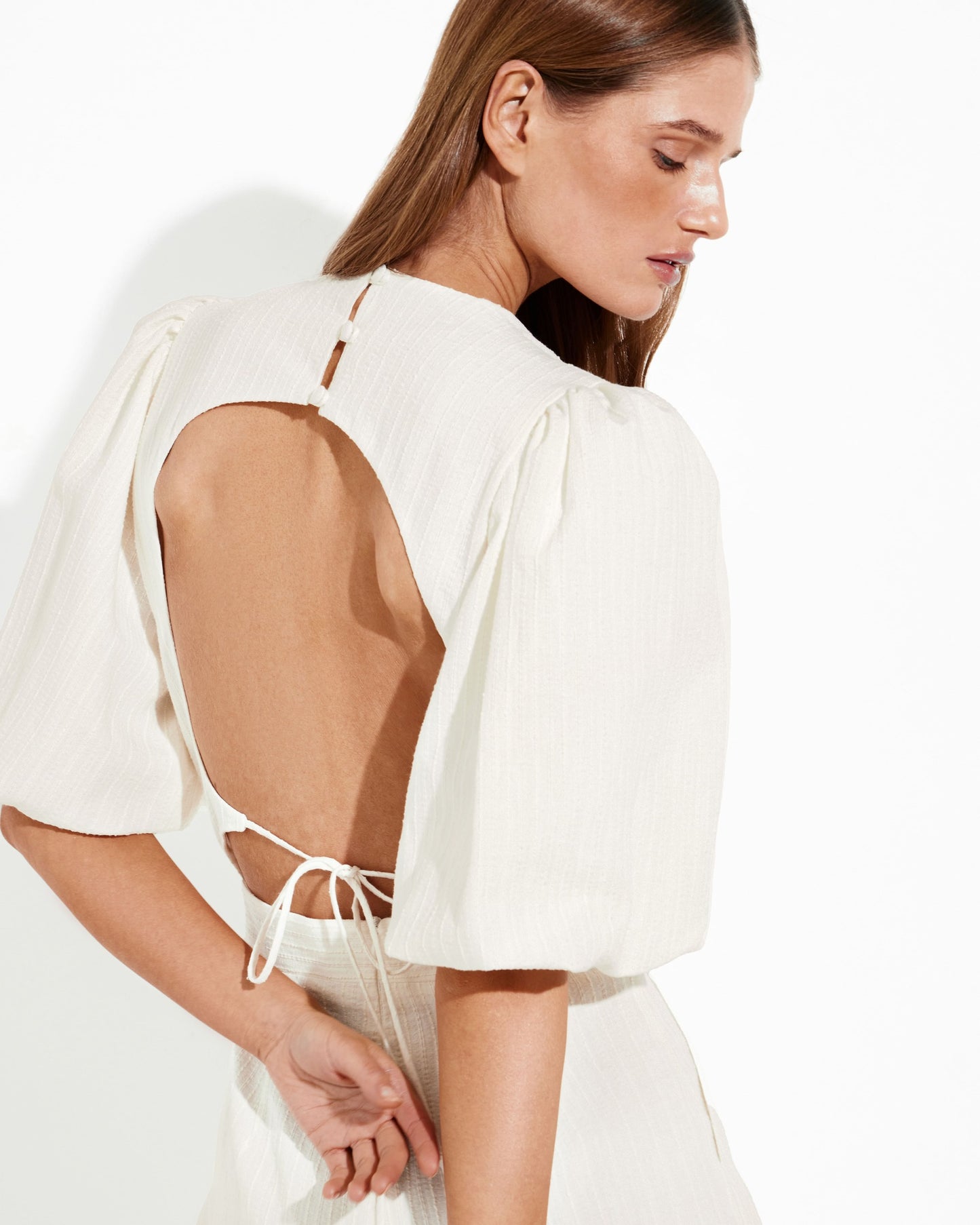 Jumpsuit with an open back