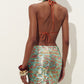Mini skirt with sequins