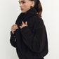 Insulated jacket made of genuine suede