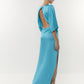 Maxi dress with Blue Lagoon Sleeves