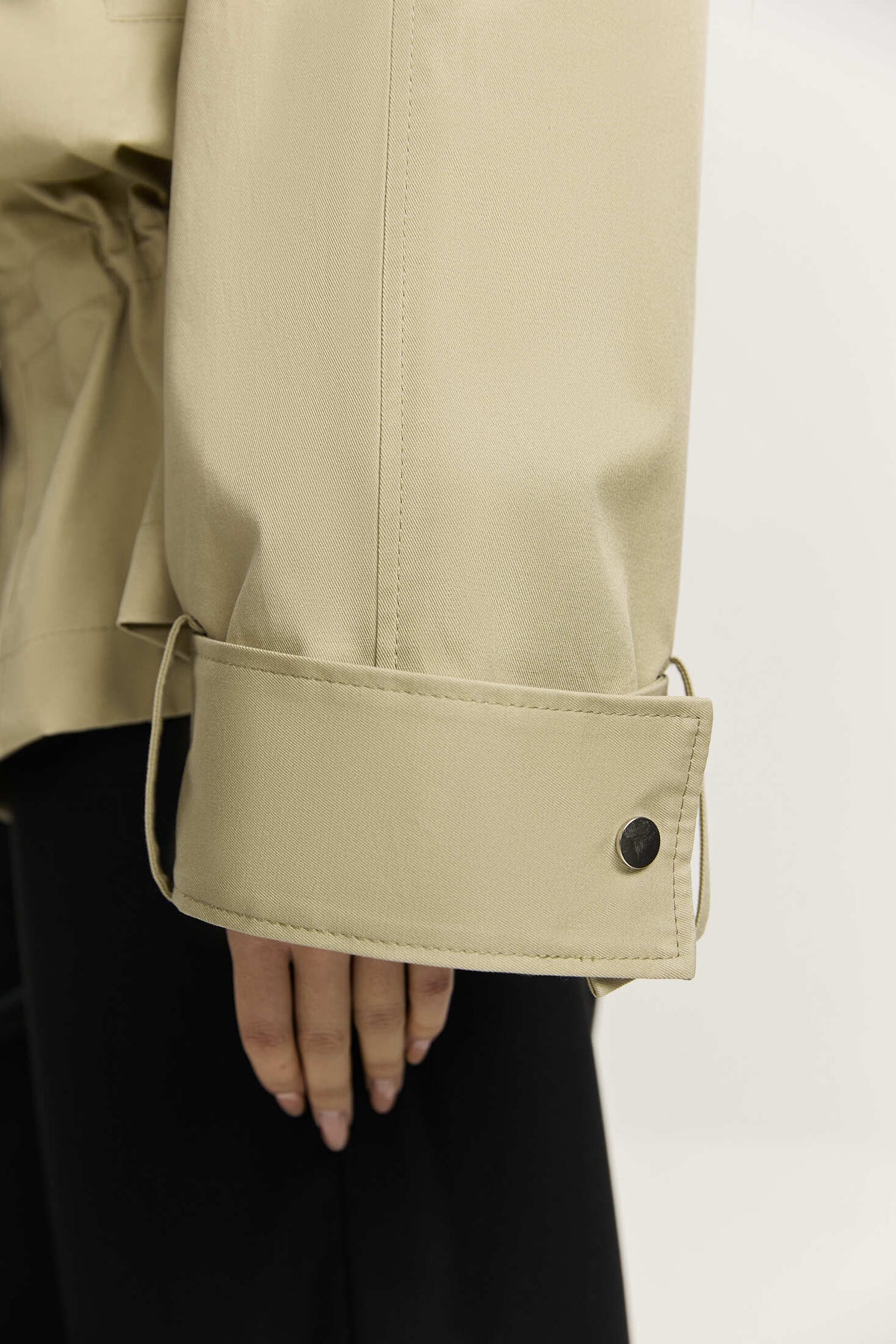 Italian cotton parka with a removable vest