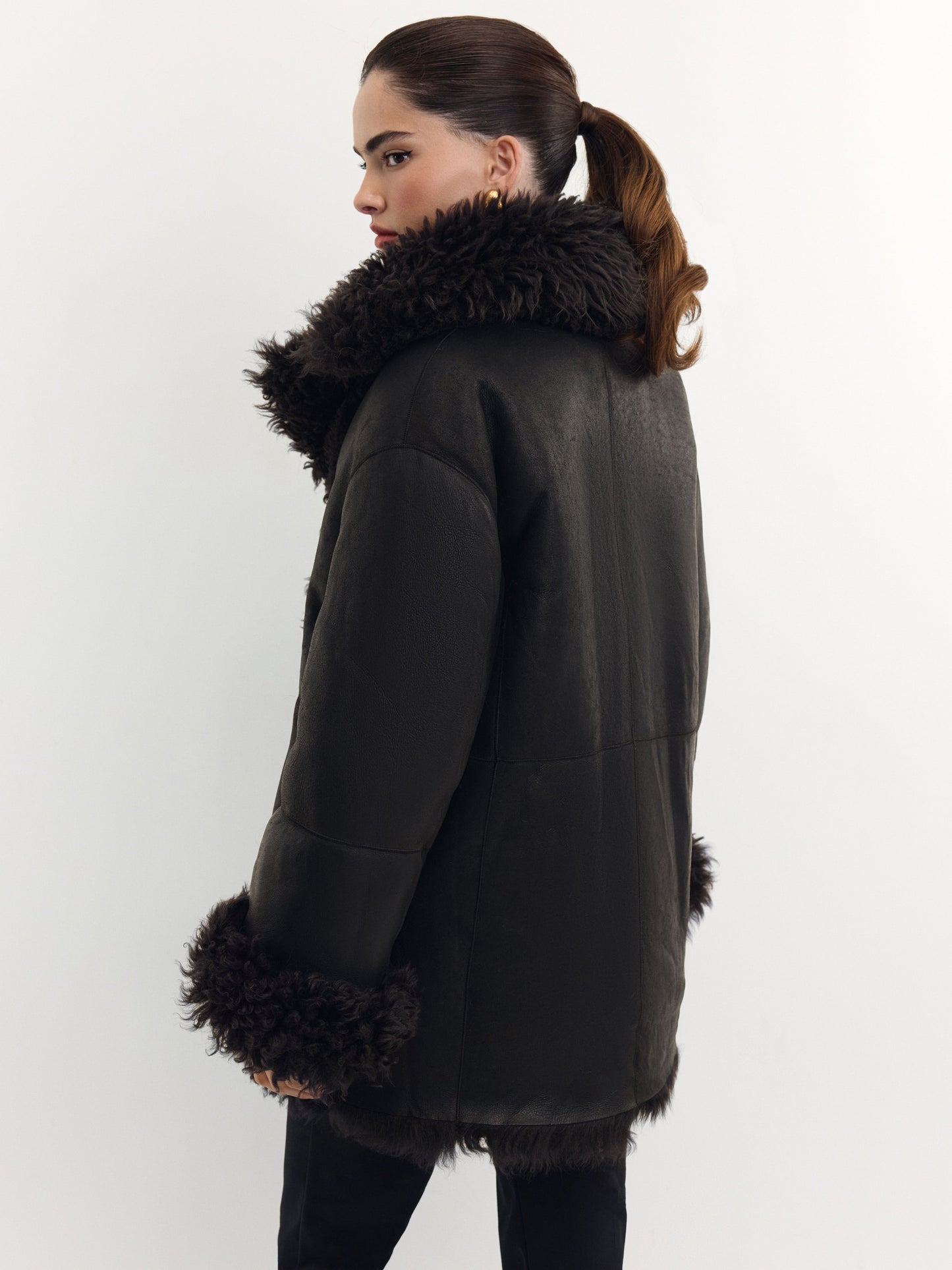 Double-sided fur coat made of Tigrado